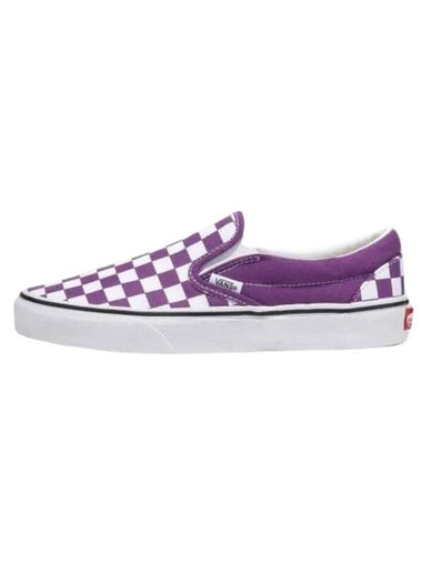 Classic Checkerboard Slip On Purple Magic - VANS - BALAAN 1