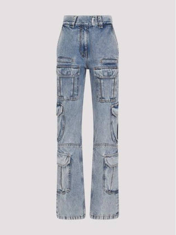 Denim Straight Pants BW51345Y8R 452 LIGHT BLUE - GIVENCHY - BALAAN 1