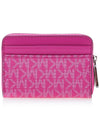 Jet Set Small Logo Card Wallet Pink - MICHAEL KORS - BALAAN 4