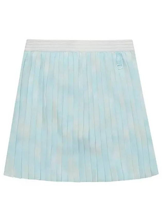 printed pleated skirt 4043LZSPSKYBLUE - BLACK&WHITE - BALAAN 2