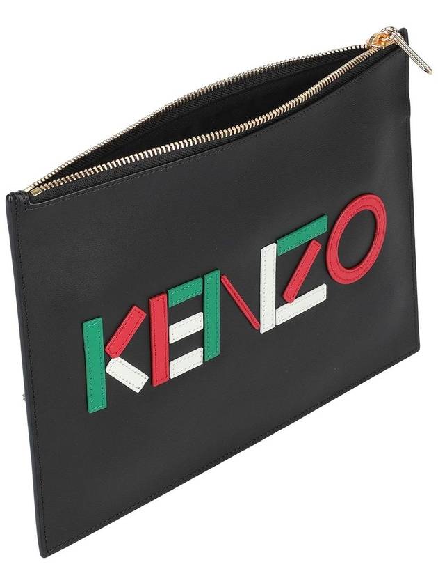 Tiger Patch Strap Phone Case Black - KENZO - BALAAN 3