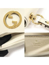 698643 White Leather Round Interlocking G Blondie Mini Shoulder Bag 2WAY - GUCCI - BALAAN 7