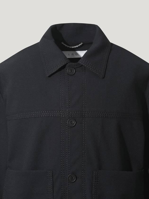 BLACK DOUBLE STITCH semi over jacket - IRO - BALAAN 3