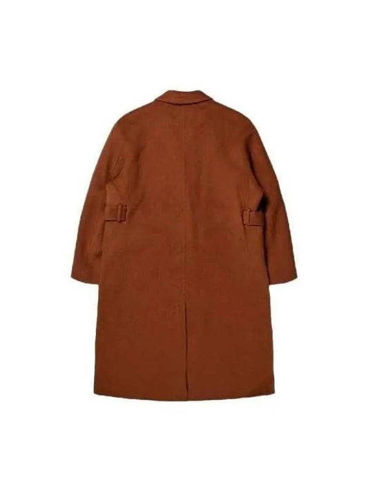 Acne Studios Double Face Belted Wool Alpaca Coat A90506 RUST BROWN - ACNE STUDIOS - BALAAN 2