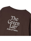 Essential Crop Long Sleeve T-Shirt Brown - THE GREEN LAB - BALAAN 5