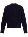 Baby Fox Patch Round Neck Fitted Cardigan Navy - MAISON KITSUNE - BALAAN 3