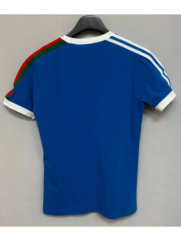 x Adidas Trefoil Print T Shirt 66 77 - GUCCI - BALAAN 4