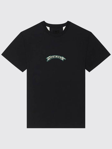 T-shirt Givenchy a girocollo in cotone - GIVENCHY - BALAAN 1