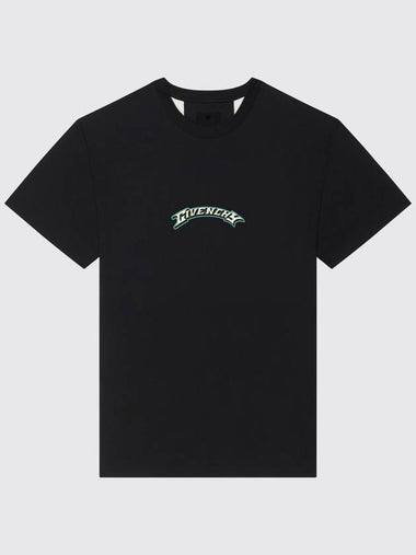 T-shirt Givenchy a girocollo in cotone - GIVENCHY - BALAAN 1