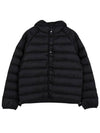 Logo Print Hooded Down Parka Black - CP COMPANY - BALAAN 4