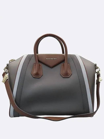 13L5100601 Gray Brown Color Calf Skin Antigona Medium Tote Bag Shoulder Strap 2WAY - GIVENCHY - BALAAN 2