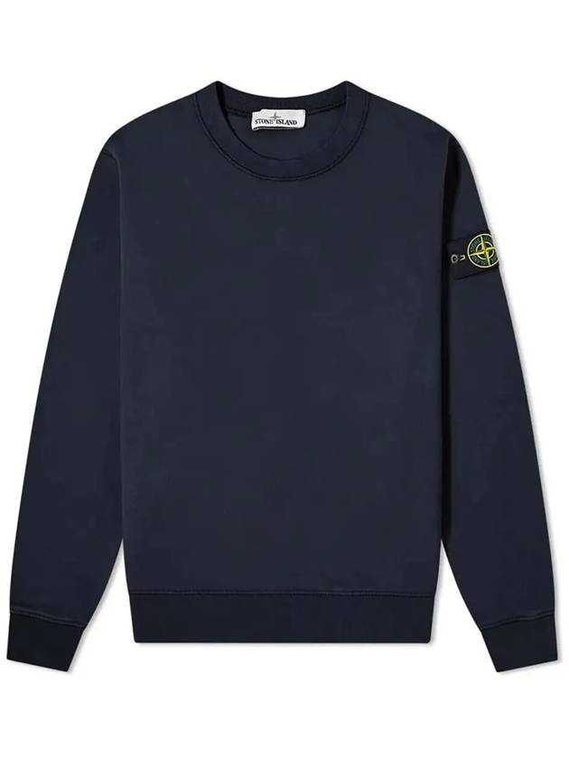 Men's Wappen Patch Sweatshirt Navy - STONE ISLAND - BALAAN 3