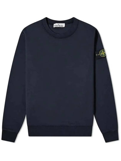 Men's Wappen Patch Sweatshirt Navy - STONE ISLAND - BALAAN 2