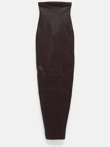 Leather Tubular Skirt - RICK OWENS - BALAAN 1