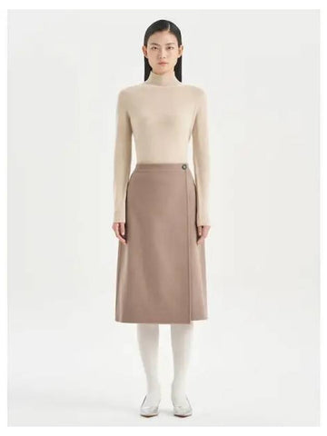 Women s Double Wool Cashmere Wrap Skirt Domestic Product - THEORY - BALAAN 1