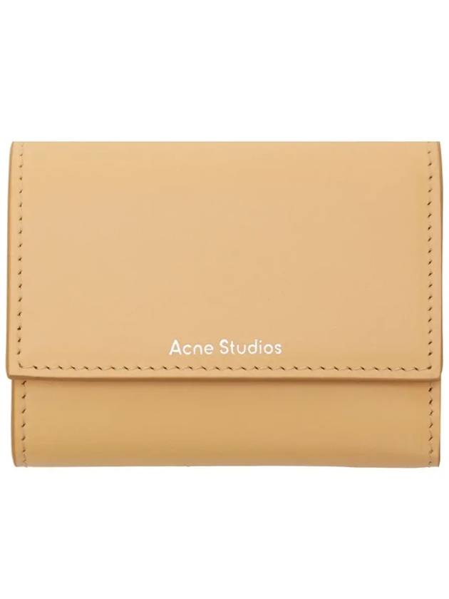 Logo Print Half Wallet Dawn Beige - ACNE STUDIOS - BALAAN 3