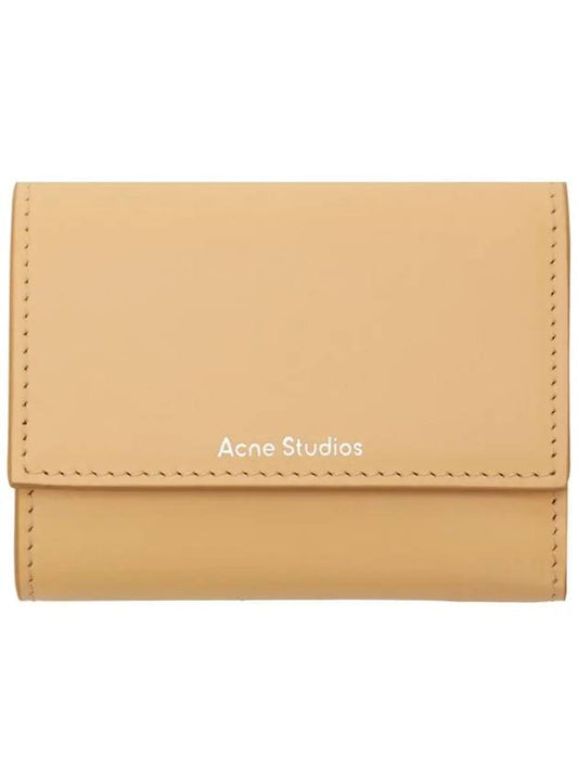 Logo Print Half Wallet Dawn Beige - ACNE STUDIOS - BALAAN 2