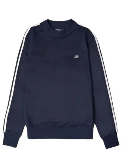 Track Crew Sweatshirt Nautic Blue - AMI - BALAAN 2