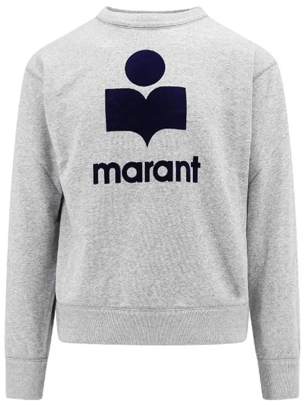 Mikoy Big Logo Cotton Sweatshirt Grey - ISABEL MARANT - BALAAN 2