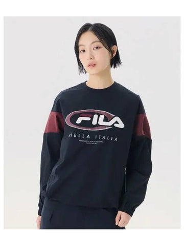 Color Block Woven Sweatshirt FS2POG3105XBLK - FILA - BALAAN 1