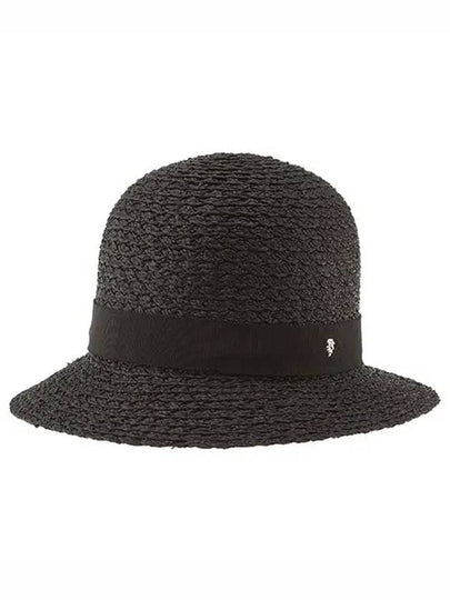 HAT51378 CA Nikki Charcoal Black Ribbon Cloche Bucket Hat - HELEN KAMINSKI - BALAAN 2