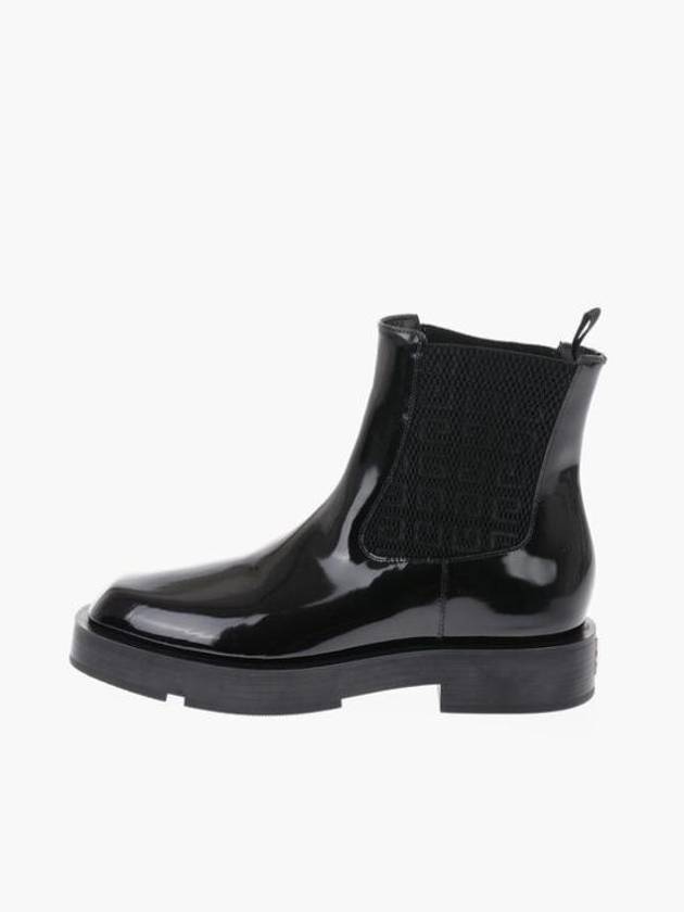Monogram Shiny Leather Chelsea Boots - GIVENCHY - BALAAN.