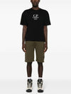 20/1 Jersey Boxy Logo Short Sleeve T-Shirt Black - CP COMPANY - BALAAN 4