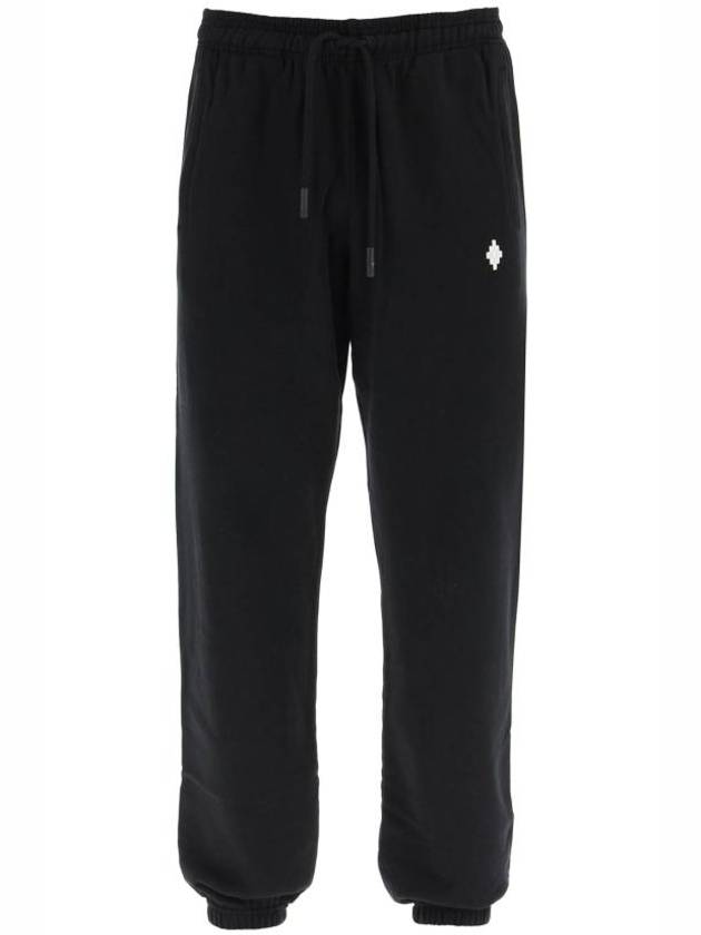 Cross Relaxed Drawstring Track Pants Black - MARCELO BURLON - BALAAN 2