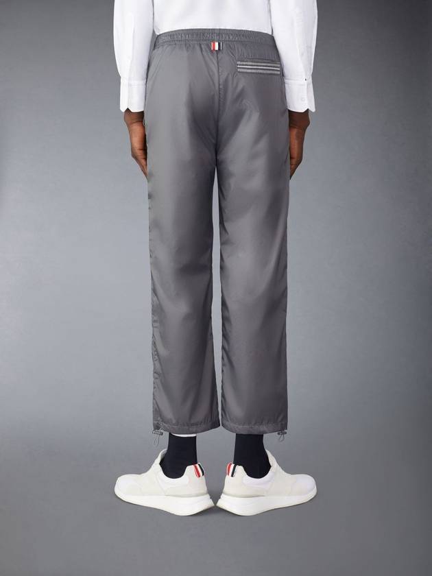 Logo Patch Ripstop Cricket Stripe Track Pants Silver - THOM BROWNE - BALAAN 3