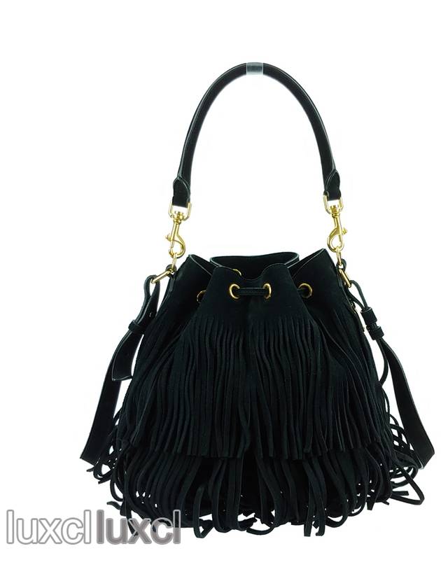 YSL Emmanuel fringe bucket shoulder bag - SAINT LAURENT - BALAAN 3