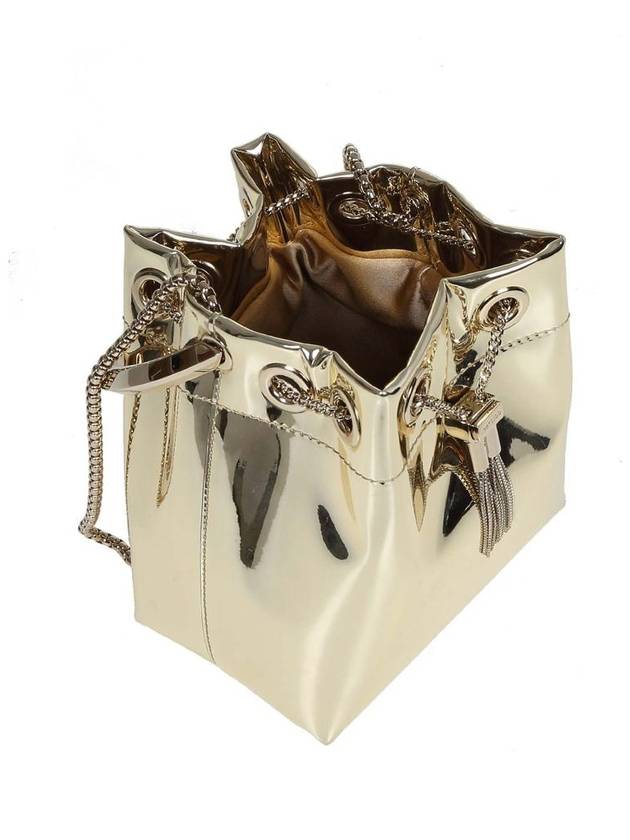 Jimmy Choo Metallic Leather Bucket - JIMMY CHOO - BALAAN 4