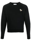 Women's Dressed Fox Patch Adjusted Sweatshirt Black - MAISON KITSUNE - BALAAN 3