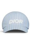 Logo Stripes Ball Cap Blue - DIOR - BALAAN 2