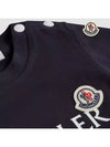 Baby Logo T Shirt Night Blue 8C00005 8790N 778 2A 3A - MONCLER - BALAAN 5