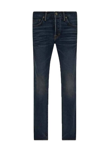 Washed Slim Jeans Dark Blue - TOM FORD - BALAAN 1