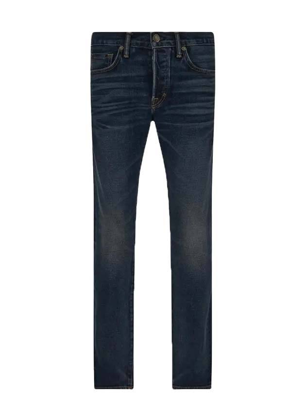 Washed Slim Jeans Dark Blue - TOM FORD - BALAAN 1