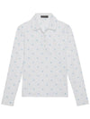 Women'S Star Print Long Sleeve Pk Shirt White - G/FORE - BALAAN 2