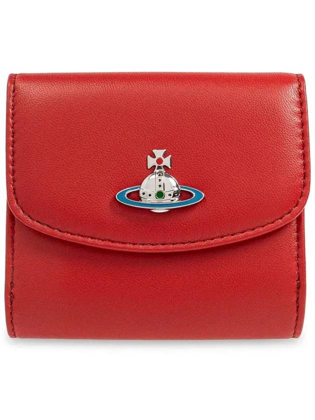 ORB Logo Small Half Wallet Red - VIVIENNE WESTWOOD - BALAAN 1