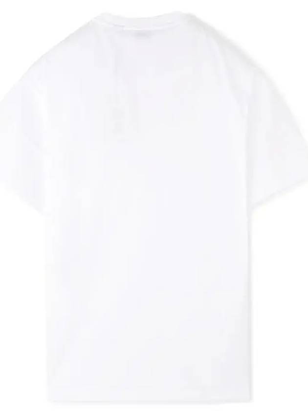 logo print cotton short sleeve t-shirt white - BURBERRY - BALAAN 3