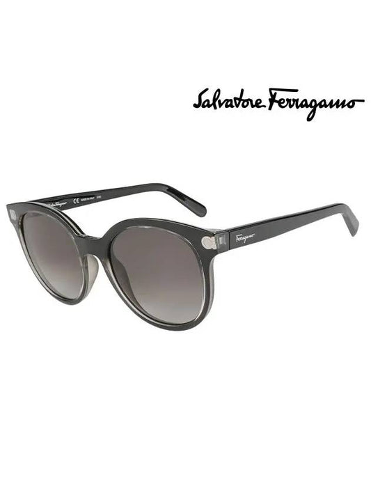 Sunglasses SF833S 001 Round Men Women - SALVATORE FERRAGAMO - BALAAN 2