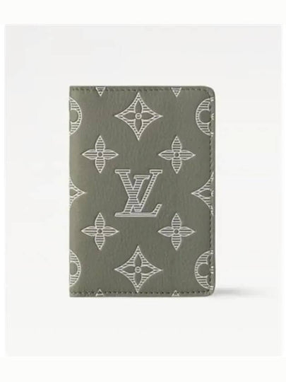 Pocket Organizer Monogram Shadow Half Wallet Green - LOUIS VUITTON - BALAAN 2