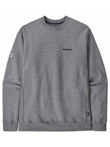 Fitz Roy Icon Sweatshirt Gravel Heather - PATAGONIA - BALAAN 1