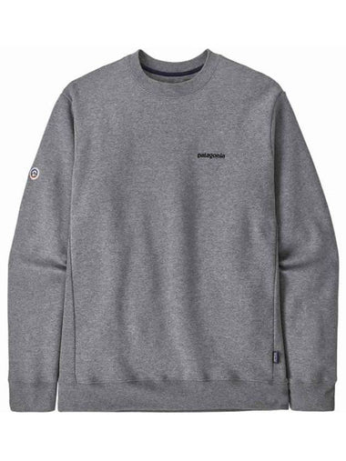 Fitz Roy Icon Sweatshirt Gravel Heather - PATAGONIA - BALAAN 1