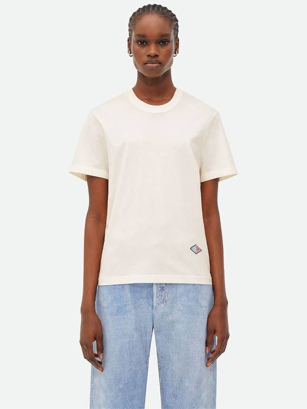 Cotton Short Sleeve T-Shirt White - BOTTEGA VENETA - BALAAN 5