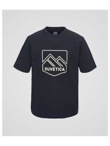 Ondaba dark navy men s short sleeve t shirt - DUVETICA - BALAAN 1