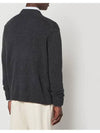 Baby Fox Patch Cosy Cardigan Dark Grey - MAISON KITSUNE - BALAAN 6