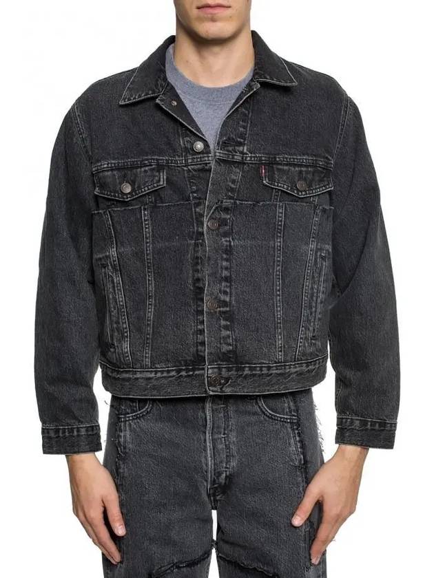 Men s Levi Fraid Denim Jacket Black MAH19JA210 999 - VETEMENTS - BALAAN 3