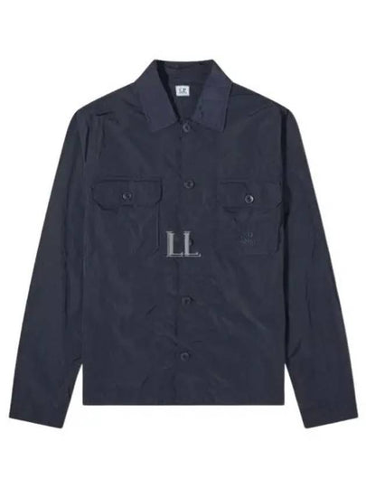 Chrome R Pocket Over Long Sleeve Shirt Navy - CP COMPANY - BALAAN 2