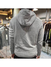 Engineered 4 Bar Diagonal Zip Up Hoodie Light Grey - THOM BROWNE - BALAAN 6