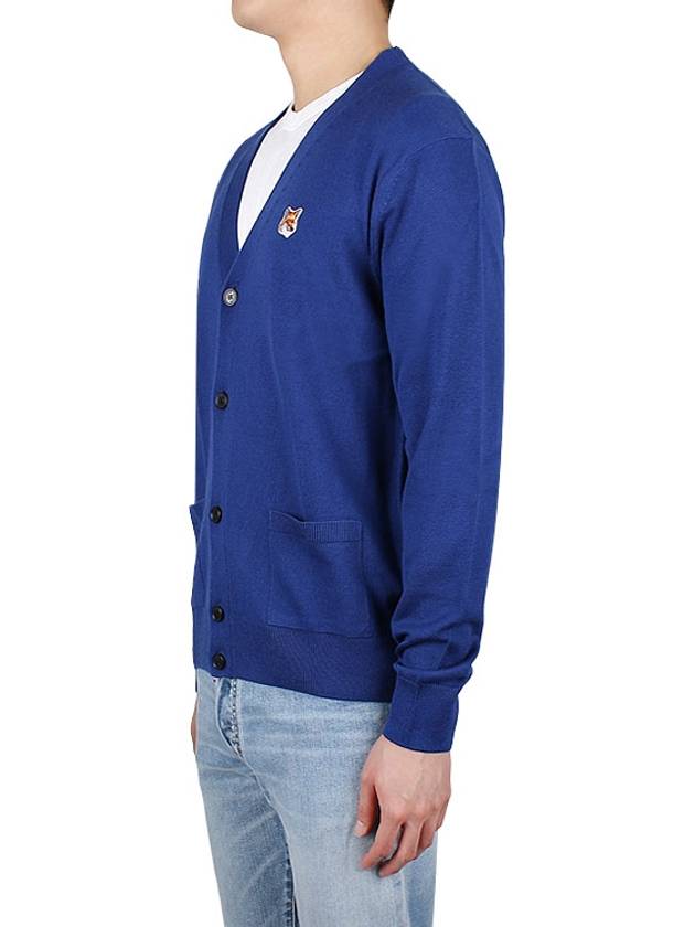 Fox Head Patch Classic Cardigan Deep Blue - MAISON KITSUNE - BALAAN 5